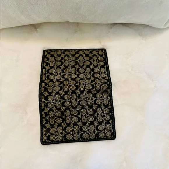 Coach Black and Gray Monogram Patterned Wallet - Picture 6 of 6